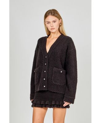 Women's Fuzzy Oversized Cardigan