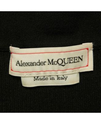 Women's Black Rib Knit Off Shoulder Ruffled Mini Dress