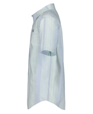 Boys' 8-20 Vertical Stripe Short-Sleeve Woven Shirt