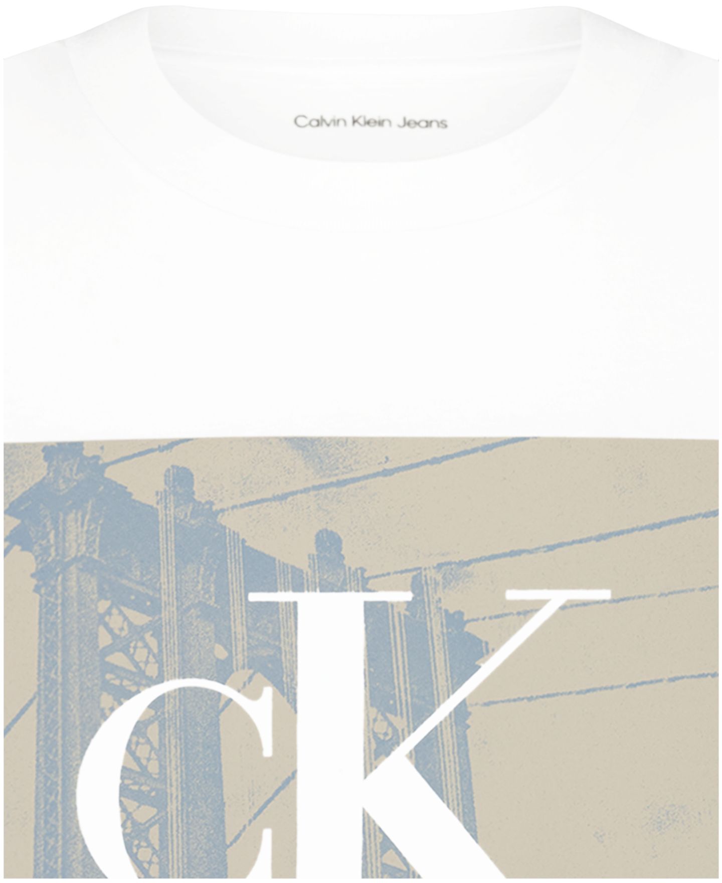 Футболка Calvin Klein Brooklyn Bridge Crewneck для мальчиков, цвет: Белый — фото 7