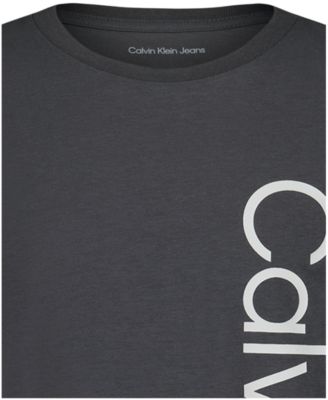Boys' 8-20 Vertical CK Short-Sleeve Crewneck T-Shirt