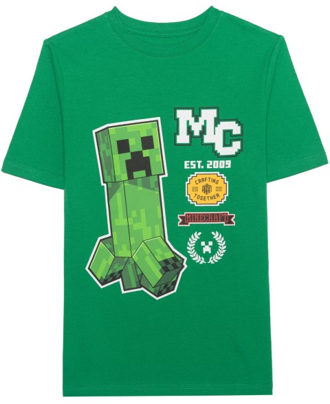 Детские Minecraft Boys' 5-20 Patches Short-Sleeve T-Shirt