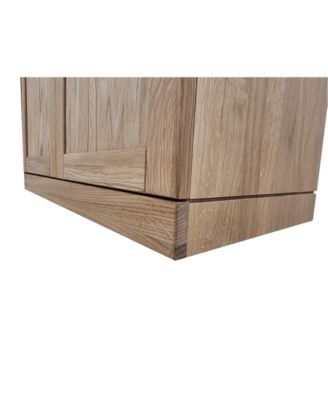 Premium 100% Solid European Oak Hardwood Modular Dining Room Cabinet with Shaker Doors – 64" Wide, 71.5" Tall