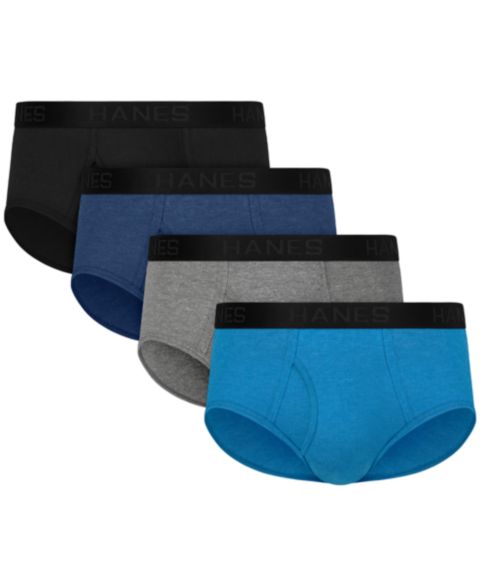 Трусы-брифы Comfort для мужчин, 4 шт. — Hanes, цвет: Разноцветный