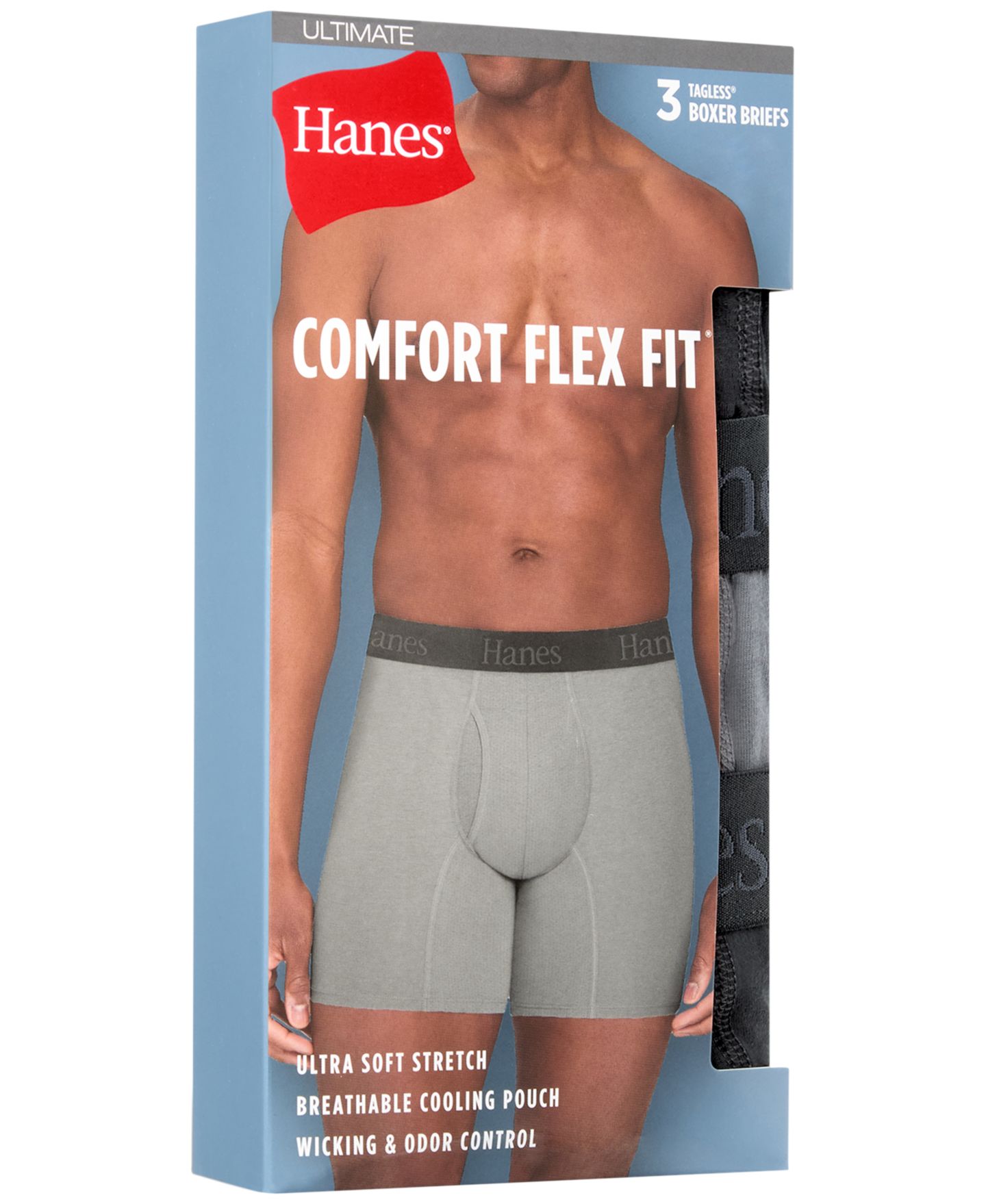 Трусы-боксеры Assorted для мужчин, 3 шт. — Hanes, цвет: Assorted Colors — фото 7