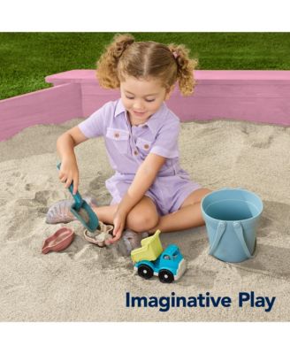 Kid's Octagonal Wooden Outdoor Sandbox w/ Benches, 8 Seats, Cover, XL Sandpit, Liner