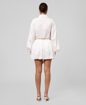 Women's Collared Neck Shirt Dress