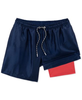 Men's 5.5" The Star-Spangled Shines Metallic Swim Trunks