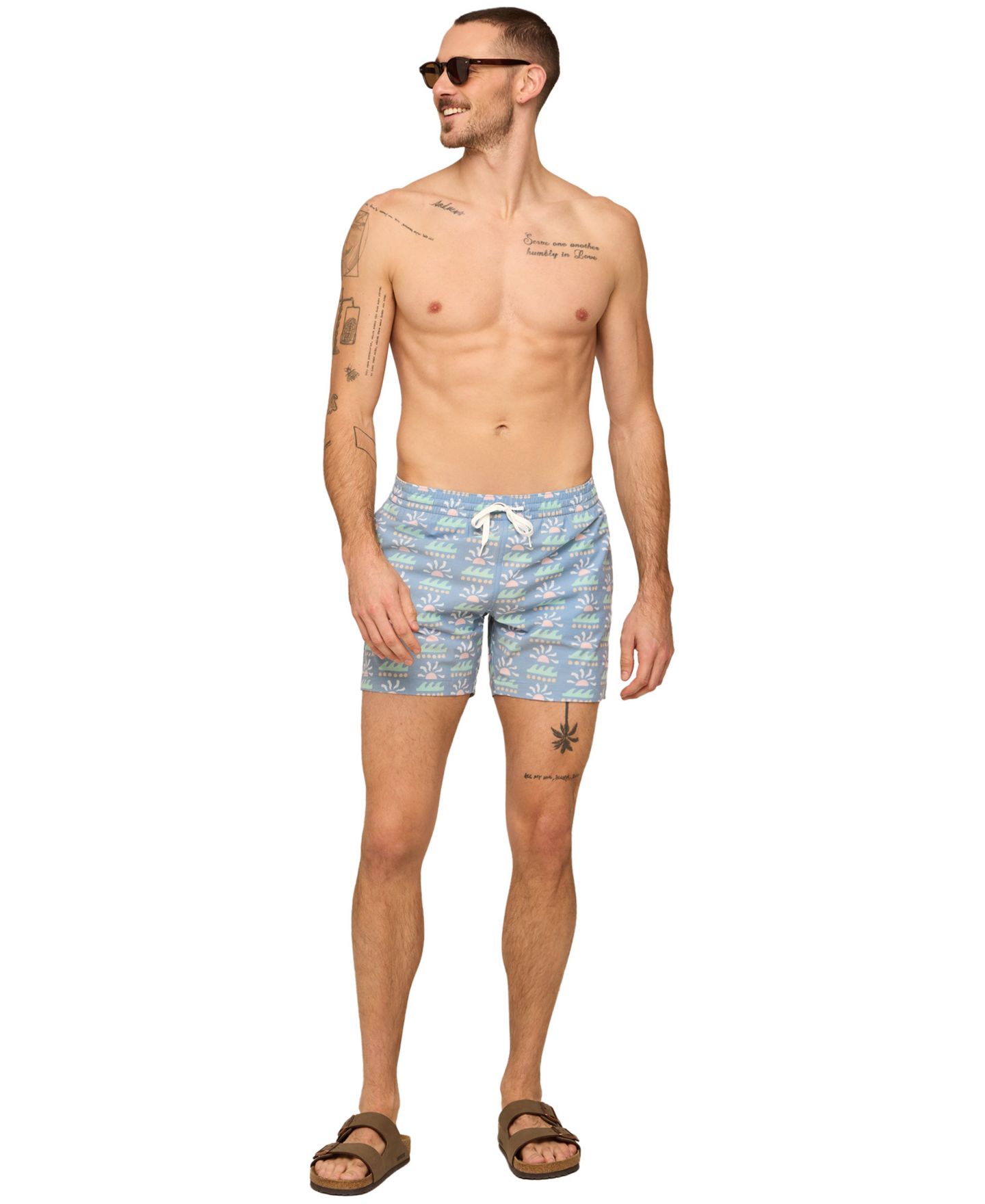 Плавки The Easygoers 5.5" для мужчин — Chubbies, цвет: Пыльный синий — фото 2