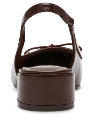 Loved Slingback Block-Heel Ballet Pumps