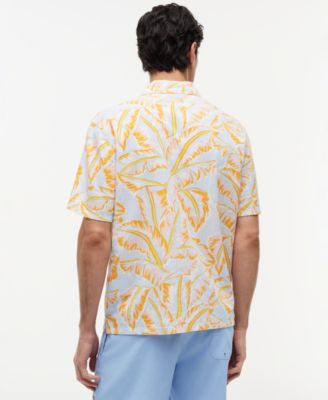 Men's Short-Sleeve Floral Print Woven Shirt