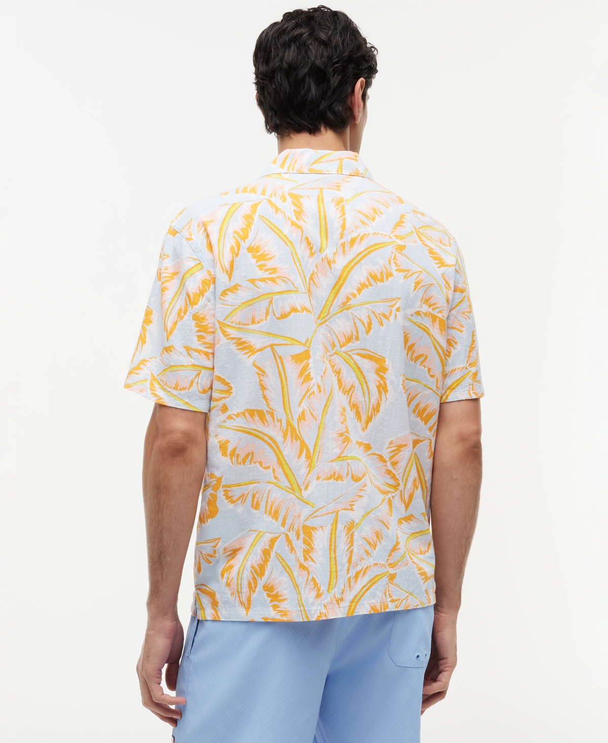 Tommy Hilfiger Men's Short Sleeve Floral Print Woven Shirt