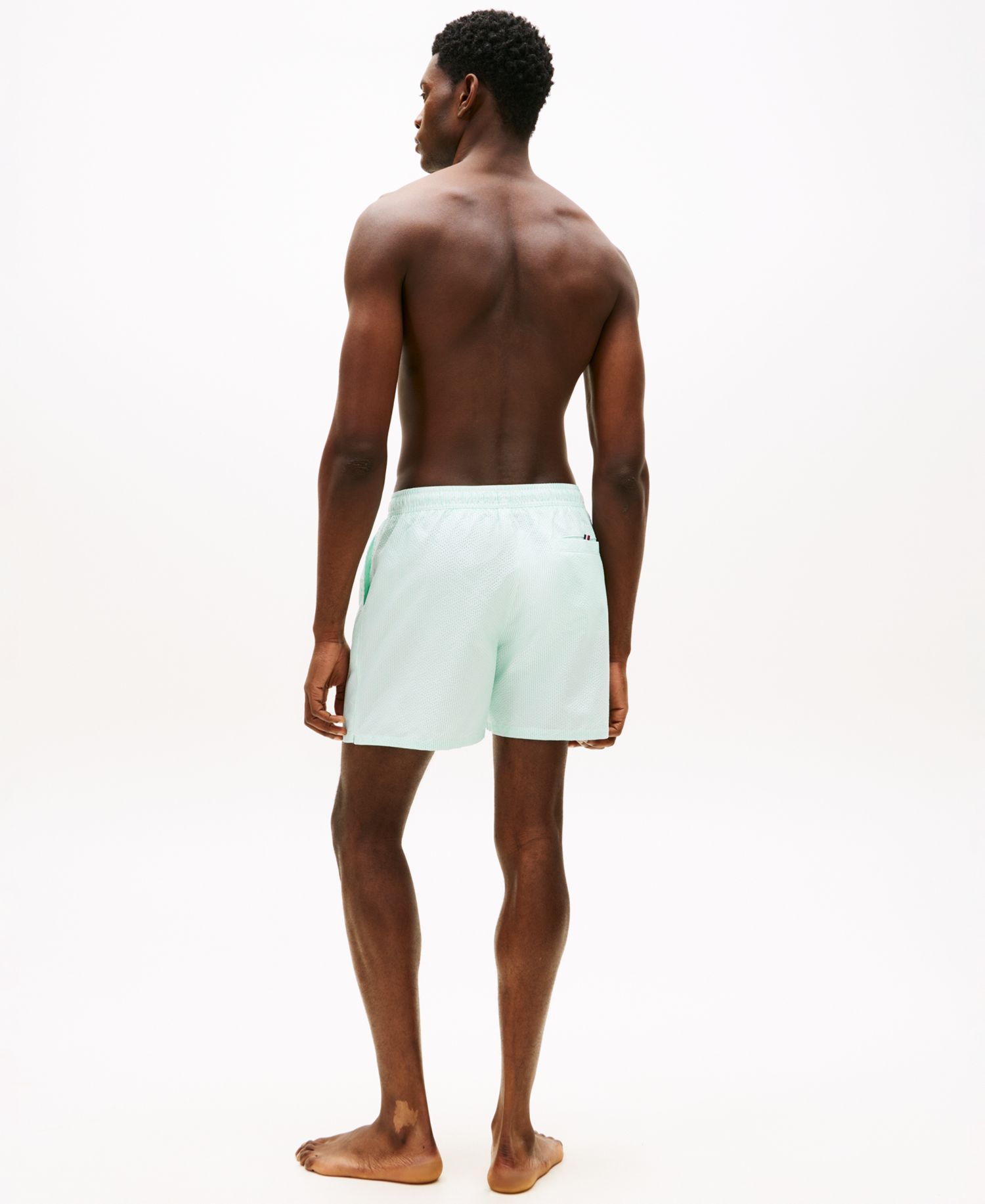 Men's Drawstring Zip Pocket Swim Trunks