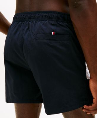 Men's Medium Drawstring Logo Flag Swim Trunks