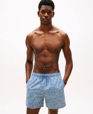 Men's Print Drawstring 5" Swim Trunks