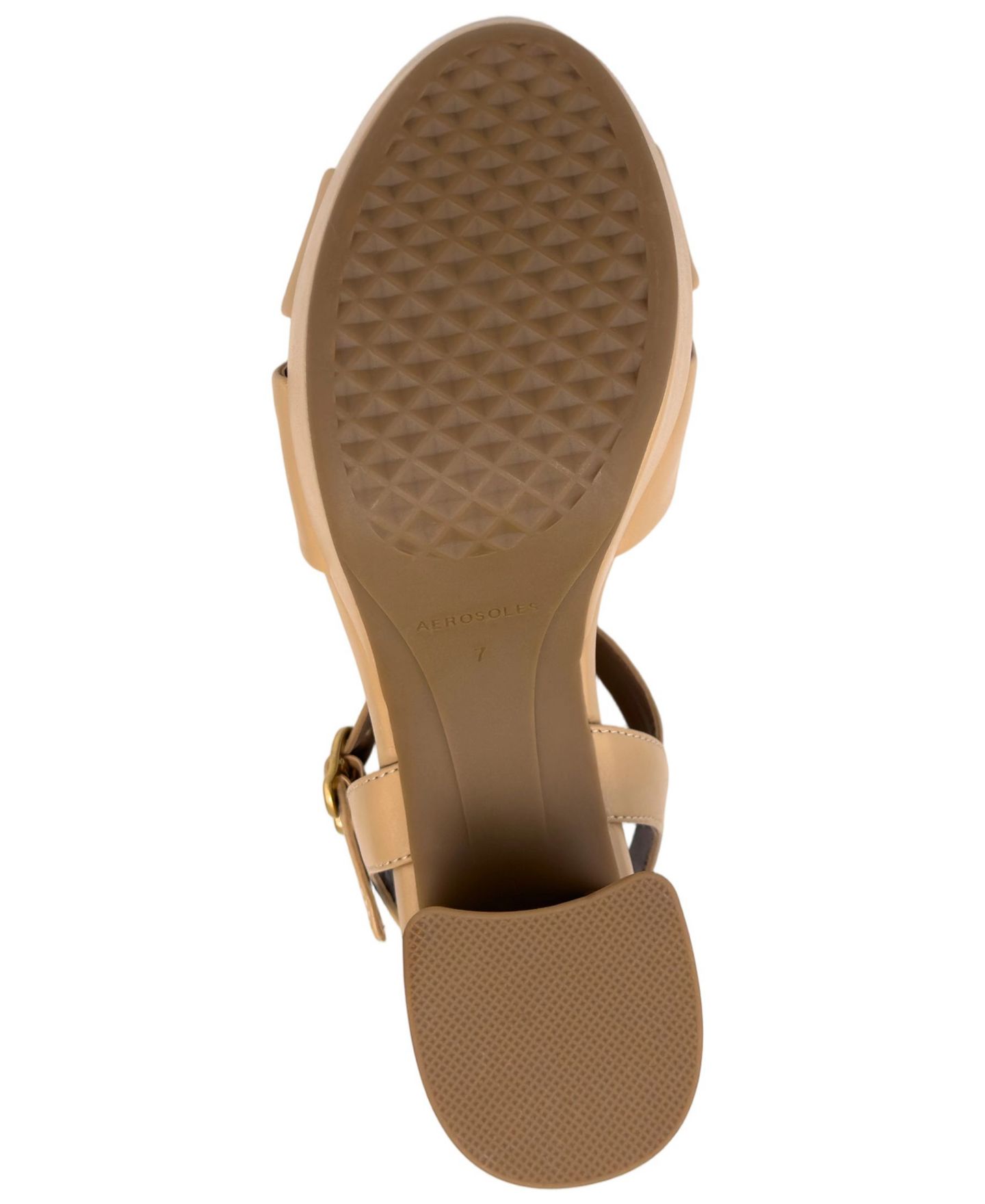 Женские сандалии Aerosoles Charlye Open Toe Platform, цвет: Бежевый бисквитный — фото 5
