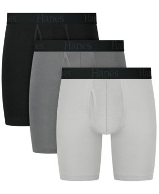 Men's Ultimate Comfort Flex Fit Long Leg Boxer Briefs, 3-Pack