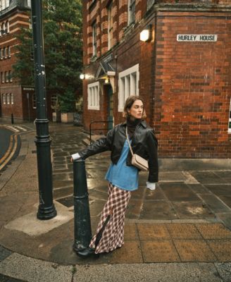 Pocket Street Small Leather Flapover Crossbody Bag