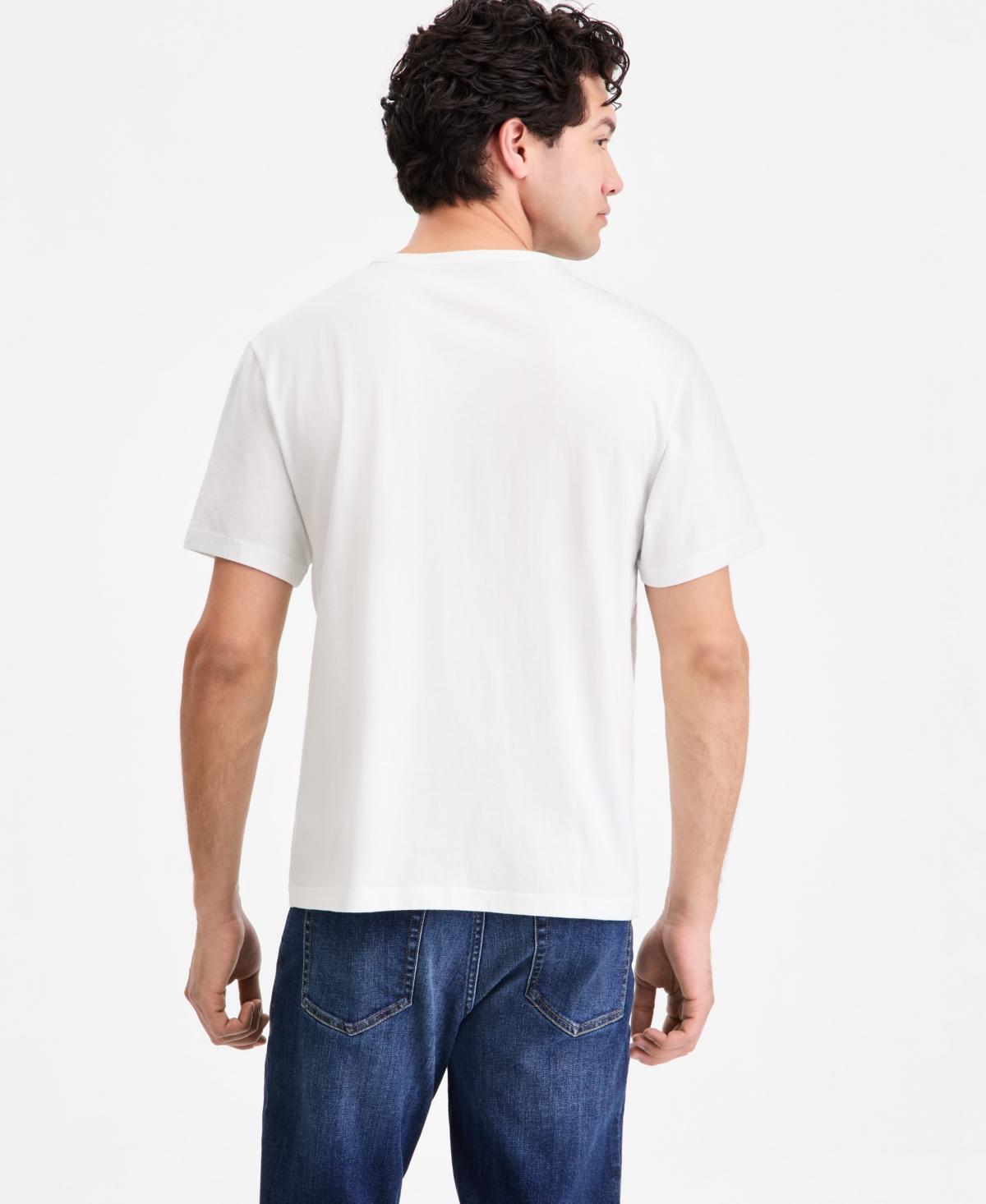 Sun + Stone Men's Cotton Floral-Stripe Crewneck T-Shirt, Macy's Exclusive