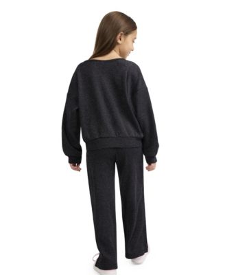 Girls' 2T-6X Waffle Knit Top and Pants, 2-Piece Set