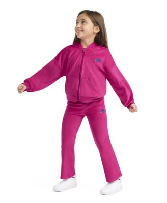 Girls' 4-6X Hoodie and Velour Flared Leggings, 2-Piece Set