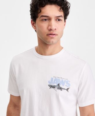 Men's Cotton Jaws Graphic Crewneck T-Shirt