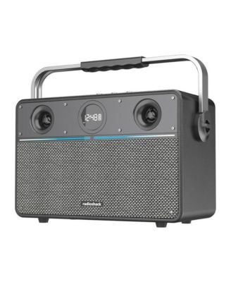80W Wireless Speaker, Bluetooth/USB/AUX, Guitar & Mic Inputs, Metallic Finish and Grill For Powerful Sound – Model 4001985