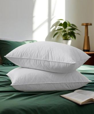 European Goose Down Feather 2-Pack Pillows, King