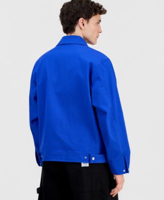 Men's Cotton-Blend Zip Jacket