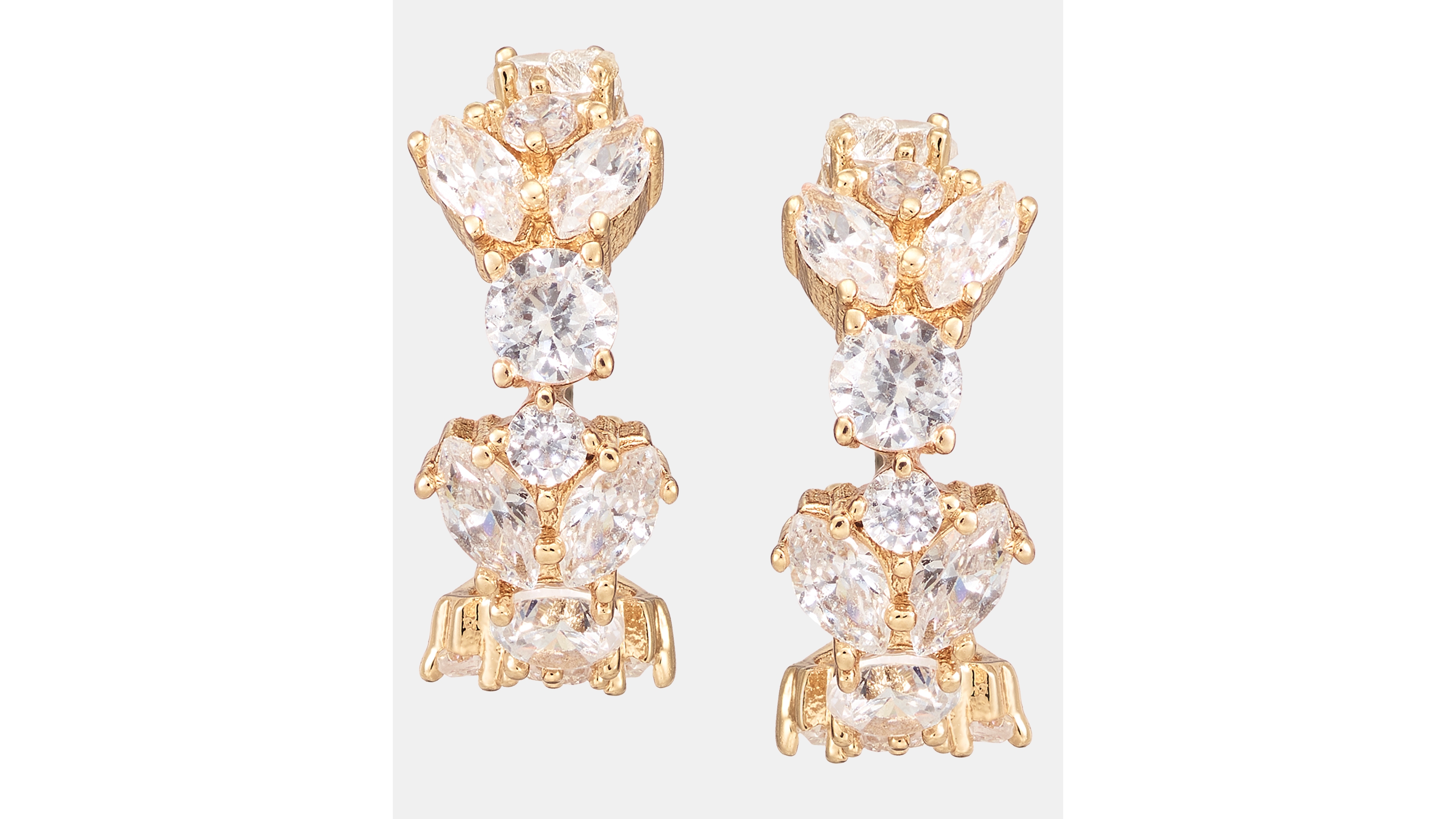 Givenchy Extra Small Cubic Zirconia Huggie Hoop Earrings, 0.36"