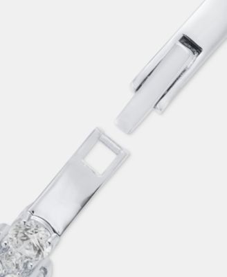 Cubic Zirconia Cluster Bangle Bracelet