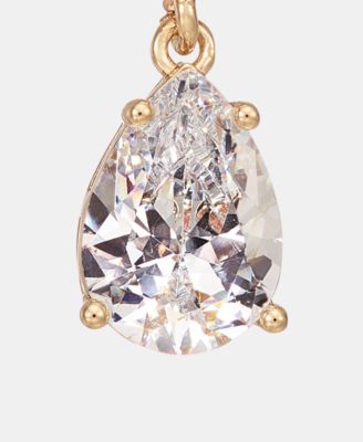 Cubic Zirconia Linear Drop Earrings