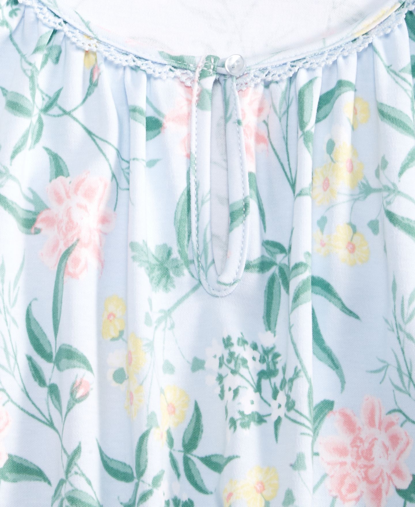 Женские платья Charter Club Printed Cotton Short Sleep Gown, цвет: Синий — фото 4