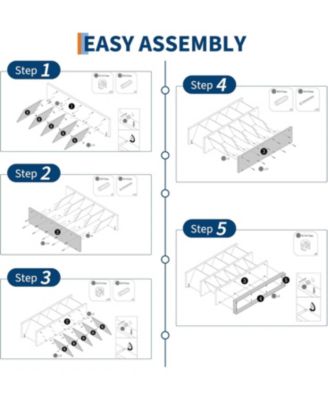 8 Cube Bookcase, Low Open Wood Storage Shelf with Removable Back Panels, Freestanding Bookshelf
