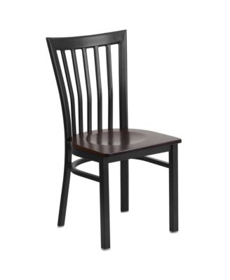 School House Back Metal Restaurant Dining Chair