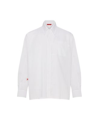 Men's Pure Cotton Zip-Front Woven Shirt