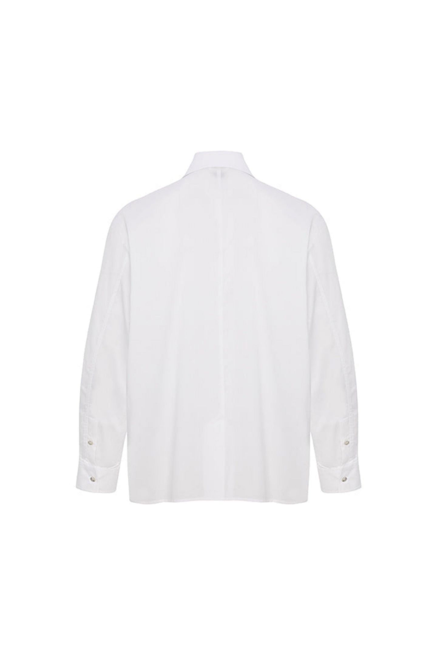 Мужская рубашка PCFG Pure Cotton Zip-Front Woven, цвет: Белый — фото 6