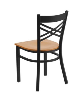 2 Pack "X" Back Restaurant Chair
