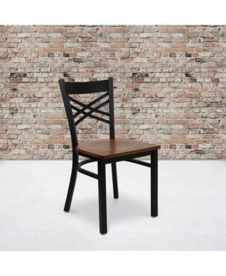 2 Pack "X" Back Restaurant Chair