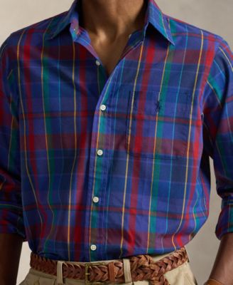 Men's Classic-Fit Plaid Performance Shirt