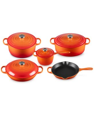 Signature Enameled Cast Iron 9-Pc. Cookware Set