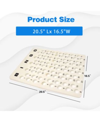 Bingo Master Board for 1.5" Ping Pong Bingo Balls, Bingo Calling Board for Parties, Large Groups