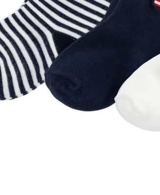 Baby Boys' Americana Bear Socks, 3-Pack