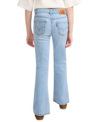 Girls' 7-16 Stitch Detail Flare Jeans