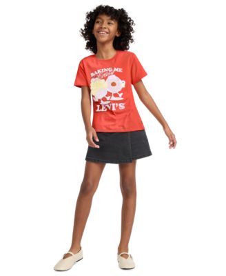 Girls' 7-16 Round Neck T-Shirt