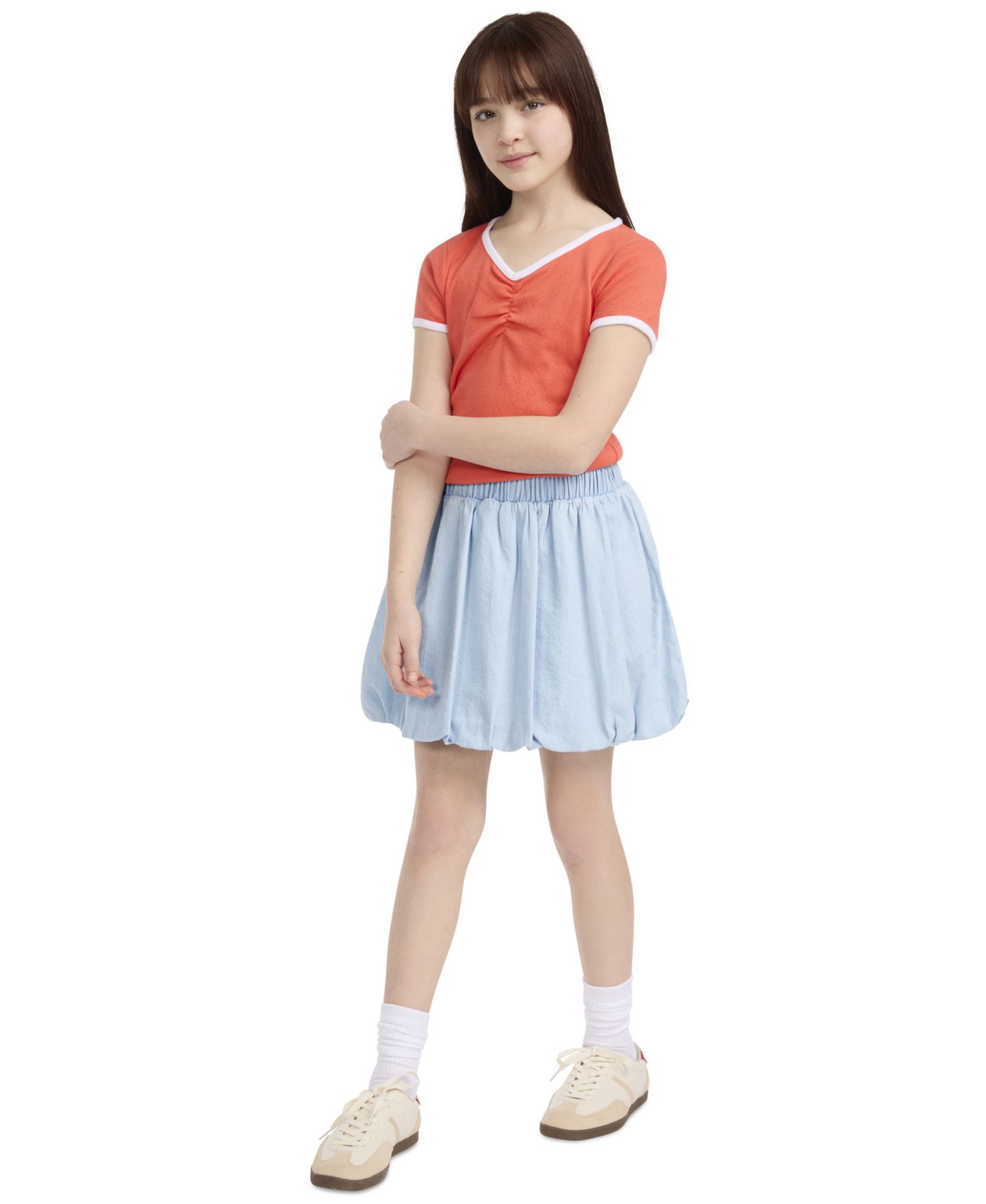 Юбка Levi's Denim Bubble Skirt для девочек, цвет: Wow Me Over — фото 2