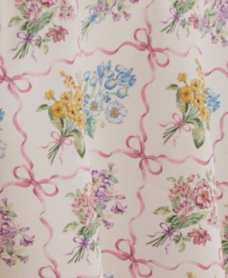 Bouquet Ribbon Round Tablecloth, 70"