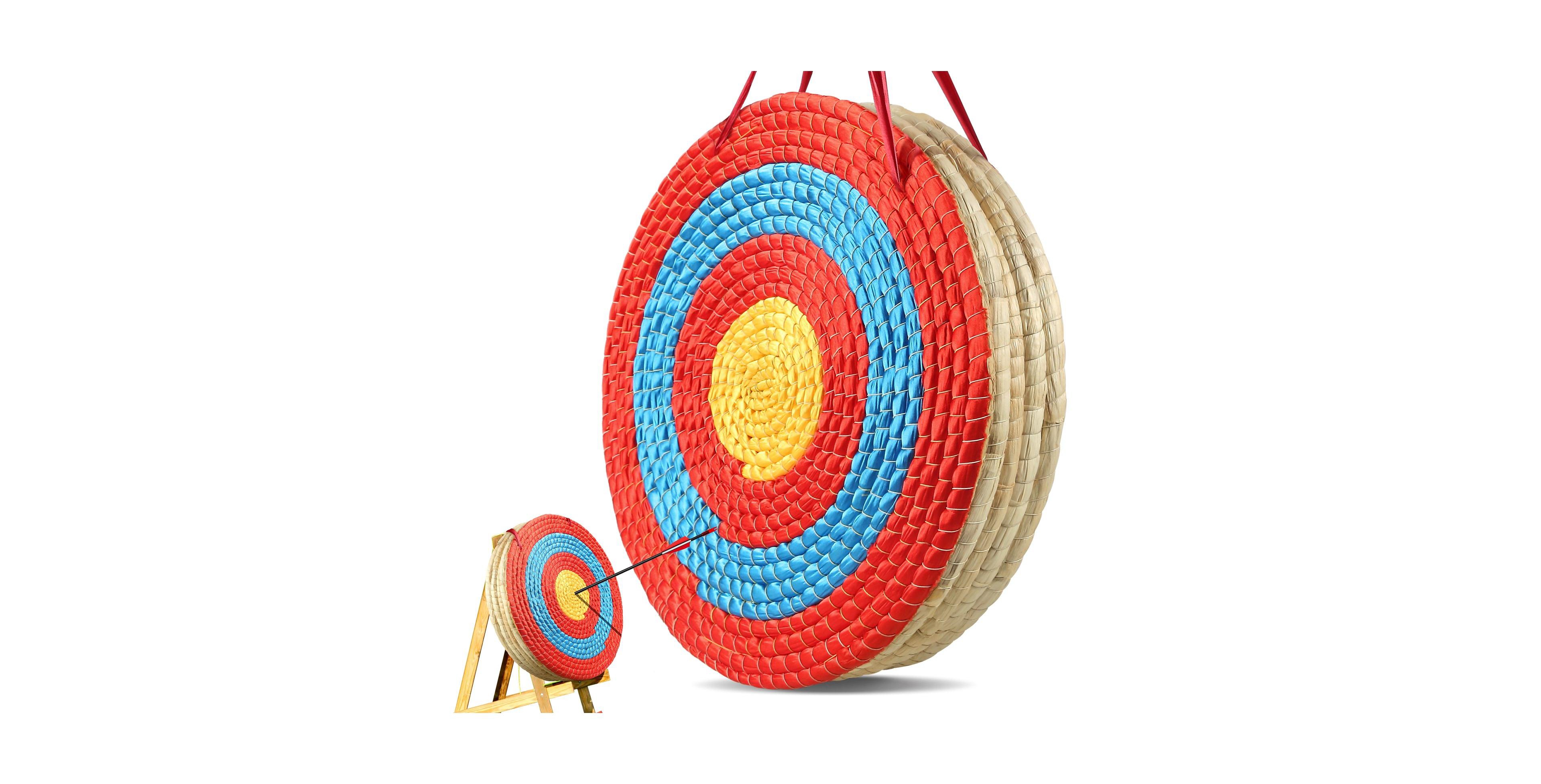 Sugift Archery Target 20" 5-Layer Straw Round Target for Outdoor Practice