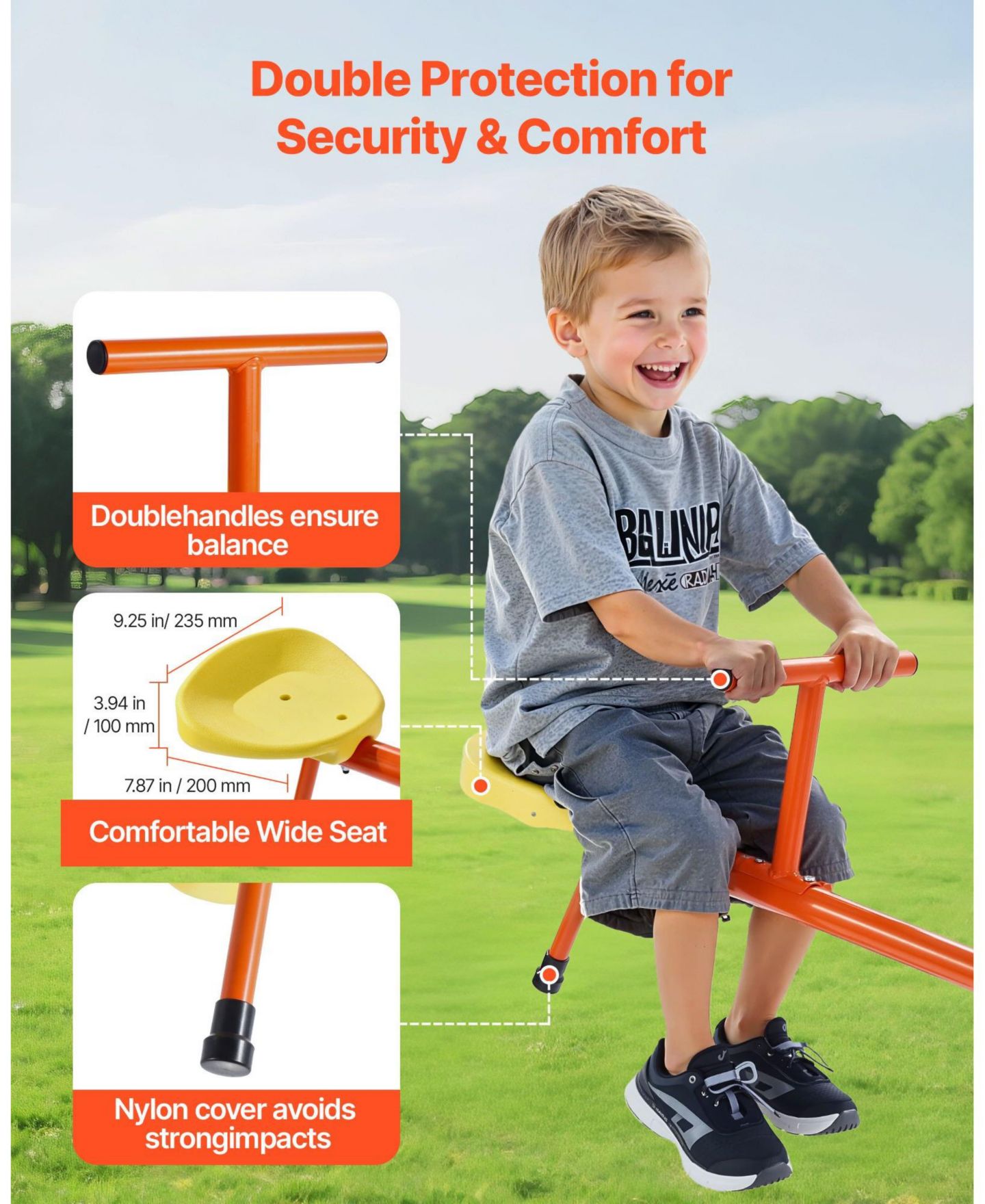 Детская игрушка SUGIFT Kids Seesaw with 3-Prong Base & 360° Rotating Design, цвет: Красный — фото 11
