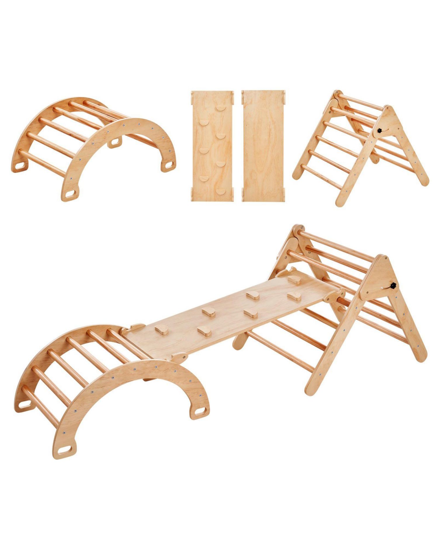 Альпинист Pikler Triangle Climber 5 в 1 с рампой и дугой